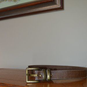 Belt Classic, Vintage, Brown Leather, Small